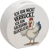 Fröhliches Huhn Gackernd Glücklich Spardose Produktbild-Vorschau 1