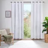 heimtexland ® Eyelet Scarf Linen Optic Transparent Curtain Náhled obrázku produktu 1