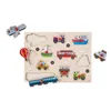 Puzzelspel: Voertuig, junior, 30 cm, hout, 12-delig Productafbeelding-voorbeeld 2