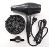 A black Philips hair dryer with accessories on a white background. Náhled obrázku produktu