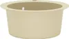 vidaXL Lavello in granito a vasca singola rotonda beige Anteprima dell’immagine prodotto 5