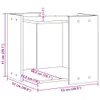 Meuble de bac à litière pour chat blanc bois d'ingénierie Voir les images du produit 9