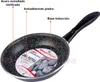 A frying pan with labels pointing out its features. Náhľad obrázku produktu