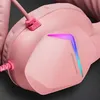 Close-up of a pink gaming headset. Produktbild-Vorschau