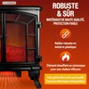 Elektrický krb 1000 - 2000W s dálkovým ovládáním | černý Náhled obrázku produktu 5