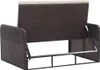vidaXL 2-tlg. Garten-Lounge-Set mit Auflagen Poly Rattan Produktbild-Vorschau 5