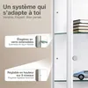 K-Möbel Vitrine en verre debout en blanc (176x67x33 cm) Voir les images du produit 4