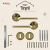 DOMINO Türgriff Drückergarnitur BB-Buntbart Set | Produktbild-Vorschau 9