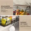 Obstschale Obstkorb Hängend 2 Etagen, Wandkorb Schwarz mit Produktbild-Vorschau 6