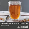 Creano doppelwandiges Teeglas mit Edelstahlfilter und Produktbild-Vorschau 2