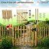 Floranica Recinzione in nocciolo con pali 35 cm x 5 m Anteprima dell’immagine prodotto 3