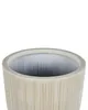 BELIANI Blumentopf Beige u. Weiß Kunstharz rund 44 cm in Produktbild-Vorschau 4