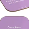 Mr. & Mrs. Panda Holzuntersetzer Spruch Cousin Abenteuer - Produktbild-Vorschau 5