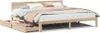 vidaXL Massivholzbett mit Schubladen 200x200 cm Kiefer Produktbild-Vorschau 1