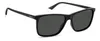 A pair of black Polaroid sunglasses shown from a three-quarter angle against a white background. Náhľad obrázku produktu