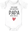 Baby Body mit Spruch ich habe den besten Papa der Welt Produktbild-Vorschau 1