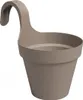 artevasi© CAPRI SINGLE Balkontopf Taupe 20 cm zum Einhängen Produktbild-Vorschau 1