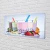 Glasbilder 140x70 Wandkunst Milchshakes mit Früchten Produktbild-Vorschau 2