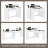 Regalschreibtisch + Kommode-2-in-1 Kompaktschreibtisch, Produktbild-Vorschau 2