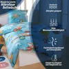 Top Kinder Microfaser Bettwäsche Feuerwehrmann Einhorn Produktbild-Vorschau 2