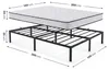 Letto Pieghevole in Metallo 140x200 cm con Materasso Letto Anteprima dell’immagine prodotto 3