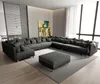DELIFE Wohnlandschaft Clovis XXL Schwarz Modular Hocker Produktbild-Vorschau 6