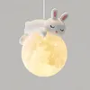 Toolight Lampa Sufitowa Wisząca Śpiący Króliczek G164-1Cp Podgląd zdjęcia produktu 5