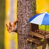 Relaxdays Stůl s motivem veverek, dřevěný, lavička s Náhled obrázku produktu 3