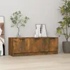 vidaXL TV skrinka údený dub 102x35x36,5 cm odvodený výrobok Náhľad obrázku produktu 2