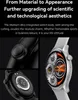 Collage of close-up shots of a smartwatch, highlighting its design and features, with marketing text. Náhled obrázku produktu