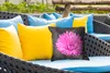 MuchoWow® Outdoor Kissen - Blumen - Aquarell - Rosa - 40x40 Produktbild-Vorschau 4