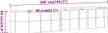 A diagram showing the dimensions of a raised garden bed. Produktbild-Vorschau
