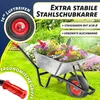 MASKO® Schubkarre Bauschubkarre mit Luftreifen 100 L Produktbild-Vorschau 3