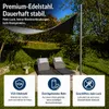Sonnensegelmast ⌀42mm 2,5m mit Bodenhülse Höhenverstellbar Produktbild-Vorschau 4