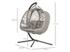 Outsunny hangstoel, tweepersoons hangstoel met kussen, Productafbeelding-voorbeeld 2