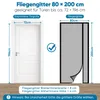 Sekey 80×200 cm Fliegengitter Magnet Tür Balkontür Produktbild-Vorschau 7