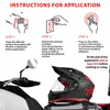 Aufkleber Rennnummer für Motorrad "5" Slim Schwarz 100 mm Produktbild-Vorschau 3
