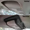 Nahaufnahme der Oberflächenstruktur des Carparts-Online GmbH Für VW Golf 6 VI Abdeckung Brillenfach + Hinten bei gelöstem Dachhimmel Schwarz Podgląd zdjęcia produktu