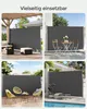 SONGMICS Alu Seitenmarkise 200 x 300 cm 280 g/m² ausziehbar Produktbild-Vorschau 6