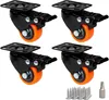 PRIOstahl Orangene Transportrollen Rollengröße: 40mm 4x Produktbild-Vorschau 1