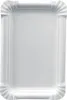PAPSTAR Papp Teller "pure" eckig Maße: 130 x 200 mm weiß Produktbild-Vorschau 1