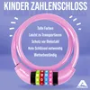 Apollo Fahrradschloss mit Zahlen für Kinder, 10x650 mm, Produktbild-Vorschau 2