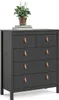 CALICOSY - Commode 5 tiroirs noir mat H98,9 cm - BARCELONE Voir les images du produit 16