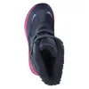 A top-down view of a single blue and pink winter boot. Produktbild-Vorschau