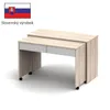 Kondela Rozkládací PC stolek Versal New - dub sonoma / bílá Náhled obrázku produktu 3