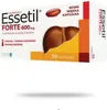 A box of Essetil Forte 600mg capsules, featuring an illustration of a liver. Náhľad obrázku produktu