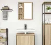 A bathroom vanity with a sink and mirror. Podgląd zdjęcia produktu
