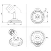 Applique en porcelaine E27, articulation en métal, émail Voir les images du produit 10