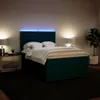 Boxspringbett mit Matratze Blau 140x200 cm Samt Produktbild-Vorschau 4