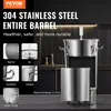A stainless steel barrel with various components highlighted and labeled, set against a dark kitchen background. Náhľad obrázku produktu